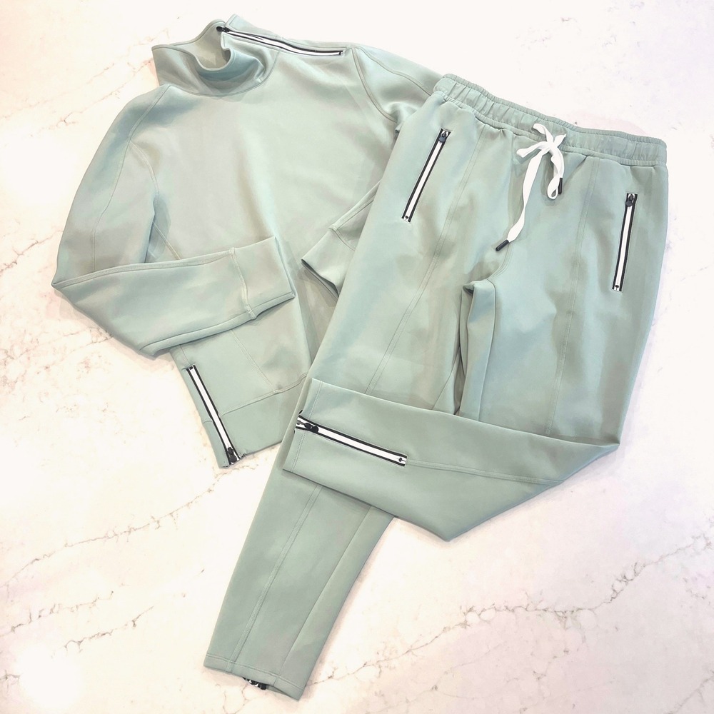 ACEGOLFS‎ More Than Basic Golf Sweatshirt (L) & Pants (M) Set Womens L/M Sage